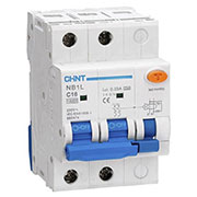 197974, Диф. автомат NB1L-40 2P C10 30mA тип A 6kA
