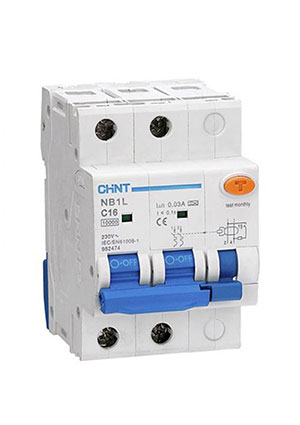 198011, Диф. автомат NB1L-40 2P C6 30mA тип AC 6kA