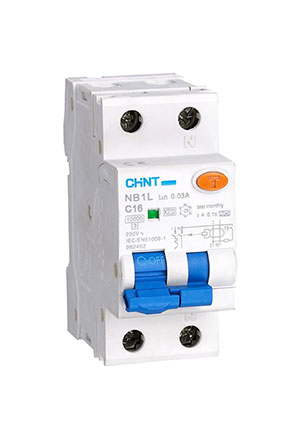 203099, Диф. автомат NB1L 1P+N B16 30mA тип AC 10kA (36mm)