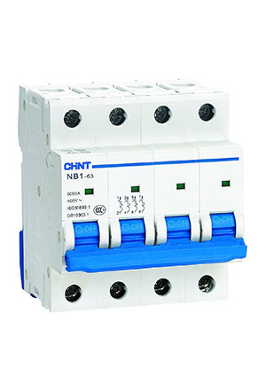 179757, Авт. выкл. NB1-63 4P 2A 6кА х-ка D (DB)