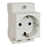 775001, Розетка AC30-111 с заземляющим контактом на DIN-рейку