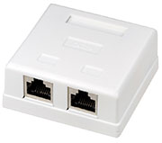 HCT-400, розетка комбинированная двойная экранированная 5cat