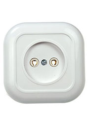 РС10-153, розетка одинарная скрытый монтаж