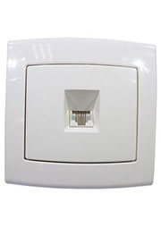 РТ4-Е, розетка телефонная скрытый монтаж