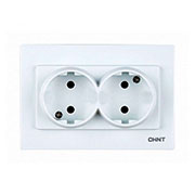 715397, 2-местная розетка без заземляющего контакта 16А 250В