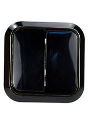 11403 ВЫКЛЮЧАТЕЛЬ СКРЫТ.УСТ.2 КЛ. (ЧЕРН/ЗОЛ.)