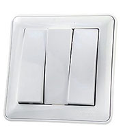 BC0516-351-18, Выключатель "WESSEN-59" 3-кл СП16А (белый)