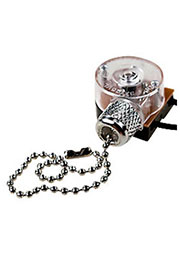 ВЫКЛЮЧАТЕЛЬ ДЛЯ НАСТЕННОГО СВЕТИЛЬНИКА С ЦЕПОЧКОЙ ПОД СЕРЕБРО