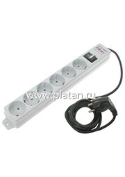 PILOT-S (1.8М), Удлинитель сетевой с фильтром, 6 розеток