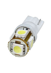 T10-WG-5SMD-W-12V, LED лампа белая T10 Wedge 5*SMD5050