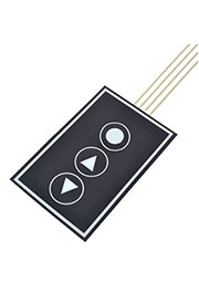 Наклейка лицевая панель с тремя кнопками, 20 см шлейф