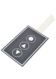 Наклейка лицевая панель с тремя кнопками