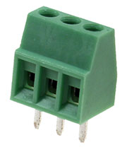 308-031-14, клеммник винтовой 3 контакта 2.54мм